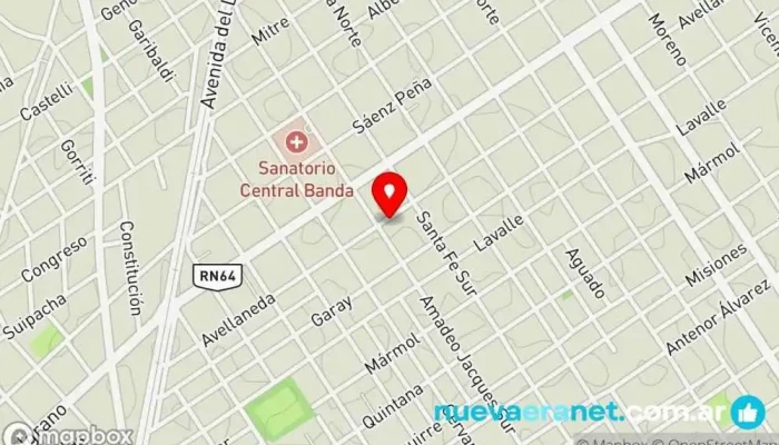 mapa de Panaderia Panadería en La Banda