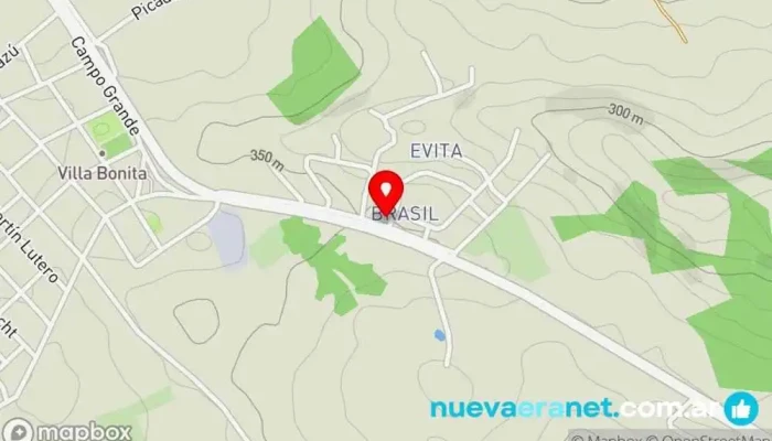 mapa de Panadería Panadería en Oberá