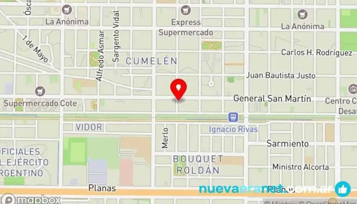 mapa de Panaderia Panadería en Neuquén