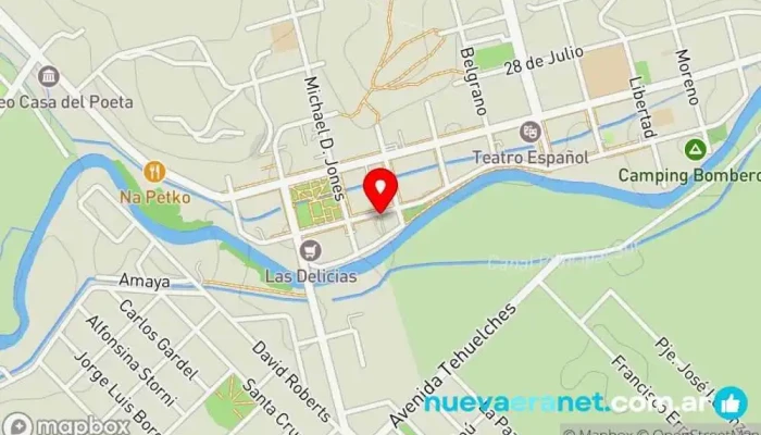 mapa de Panaderia Panadería en Gaiman