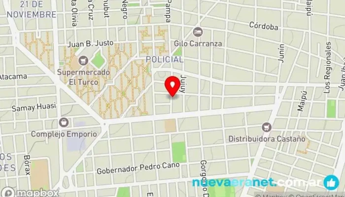 mapa de Panadería Panadería en San Fernando del Valle de Catamarca