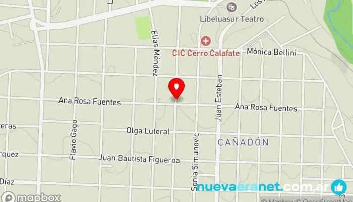 mapa de Panaderia Panadería en El Calafate