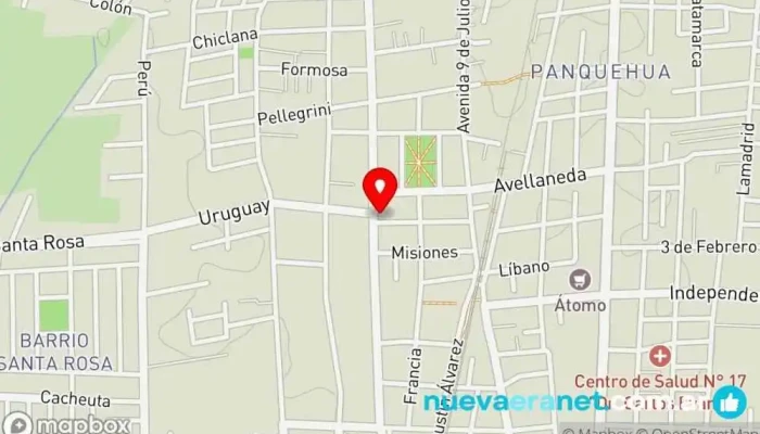mapa de Panaderia Panadería en Las Heras