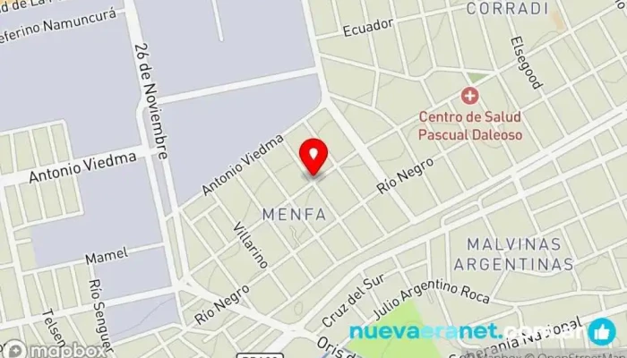 mapa de panadería Panadería en Trelew