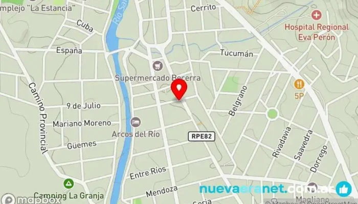 mapa de Panadería María Guadalupe Panadería en Santa Rosa de Calamuchita