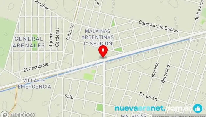 mapa de Panaderia María María Panadería en Malvinas Argentinas