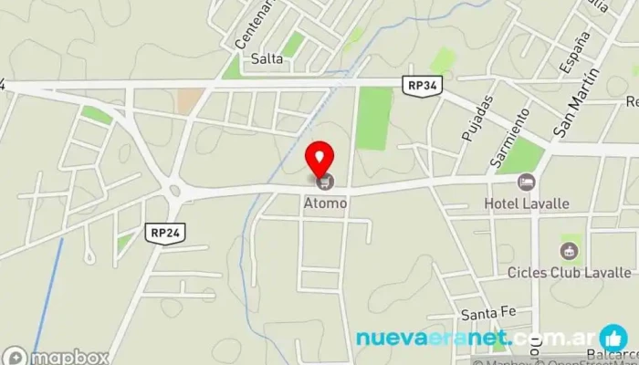mapa de Panadería Marisa Panadería en Villa Tulumaya