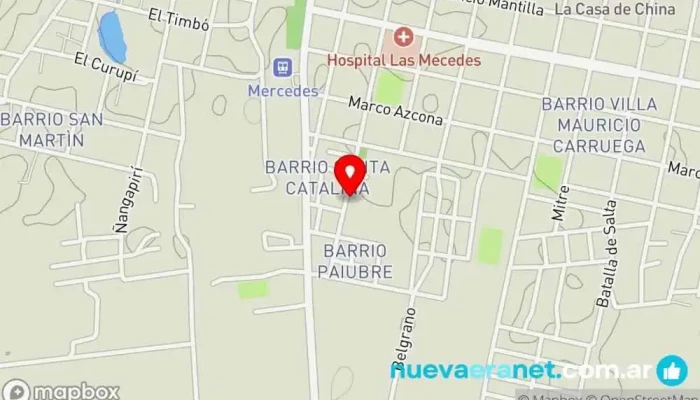mapa de Panadería Marito y Delicias Tortas Panadería en Mercedes