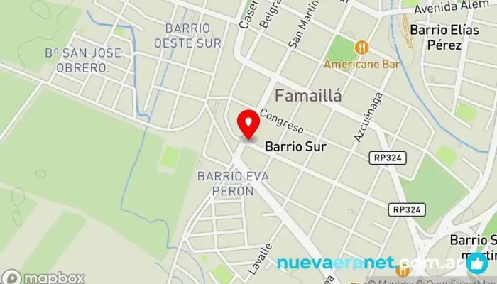 mapa de Panadería Marquitos Panadería en Famaillá