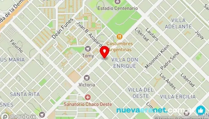 mapa de Panadería Martinez Panadería en Resistencia