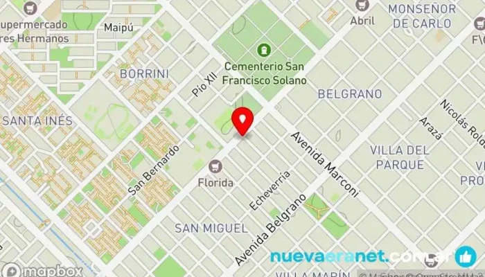 mapa de Panaderia Martinez Comercio en Resistencia