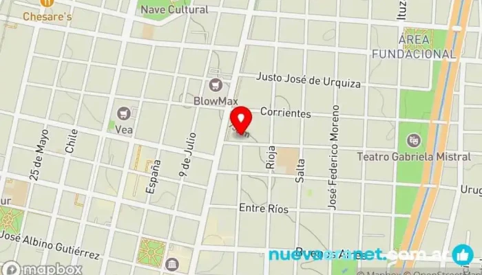 mapa de Panaderia Mauri Panadería, Comida a domicilio en Mendoza