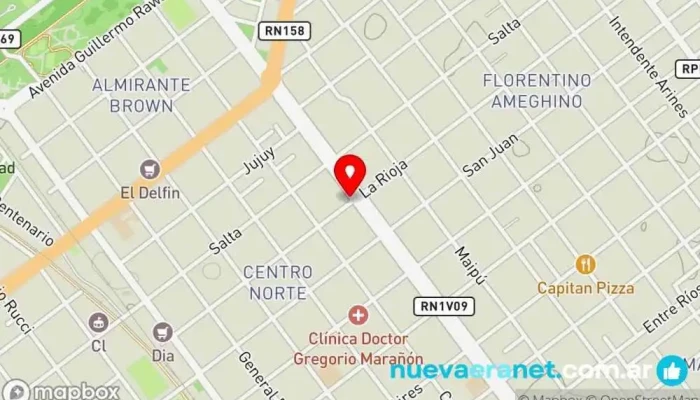 mapa de Panaderia Mercadal Panadería en Villa María
