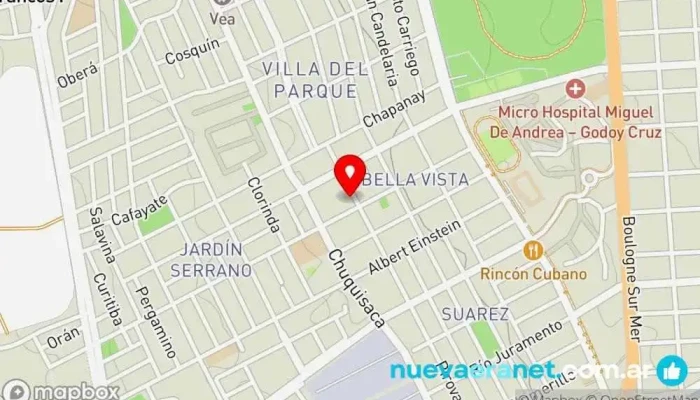 mapa de Panadería Mi Alma Panadería, Tienda de fiambres en Godoy Cruz