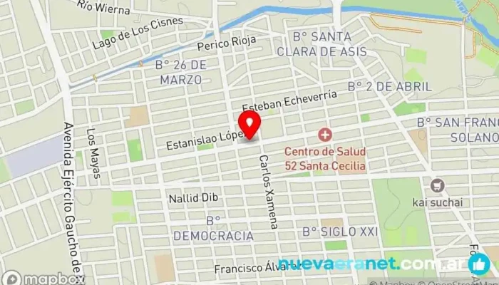 mapa de Panadería Mi Reina Panadería en Salta