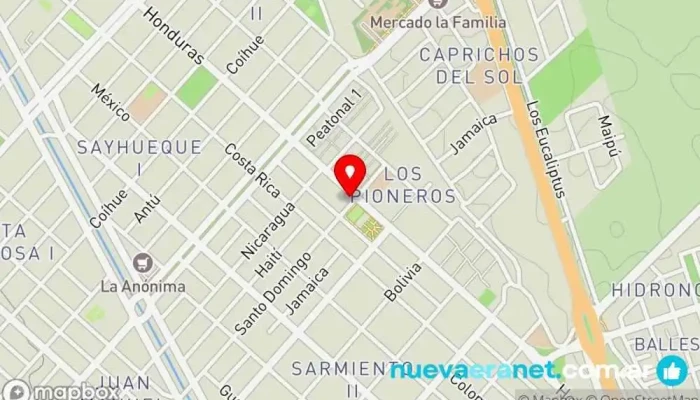 mapa de Panadería Mi Sueño Año 2000 Panadería, Tienda de fiambres, Heladería, Mercado, Restaurante de comida para llevar en Centenario