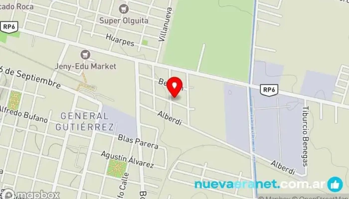mapa de Panaderia Miflalo Panadería en Maipú