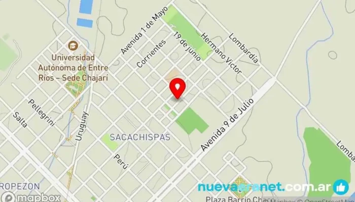 mapa de Panaderia Migoya Panadería, Pastelería en Chajarí
