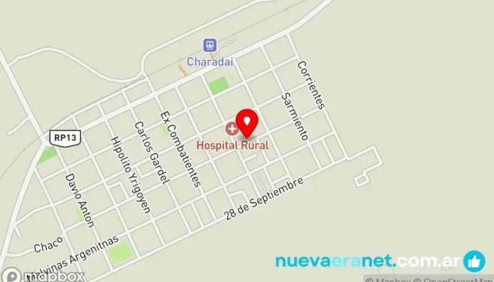 mapa de Panaderia miño Panadería en Charadai