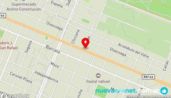 mapa de Panaderia Mon Ciel Panadería en San Rafael