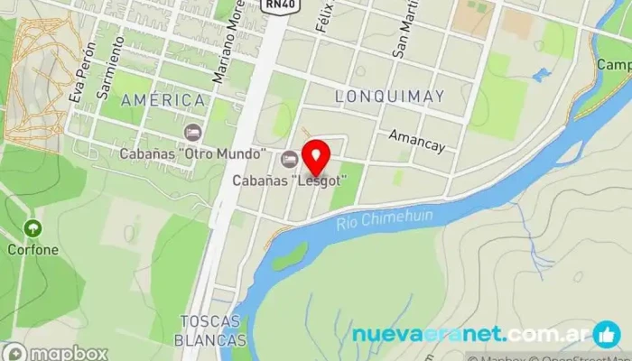 mapa de Panaderia Montañeses - Junín de Los Andes Panadería en Junín de los Andes