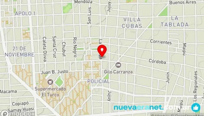 mapa de Panaderia Morena Del Valle Panadería en San Fernando del Valle de Catamarca