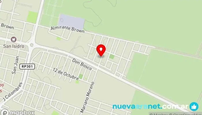 mapa de Panadería Nachito Panadería en Lules