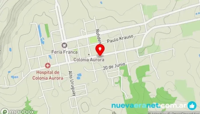 mapa de PANADERIA Naima Panadería en Col. Aurora