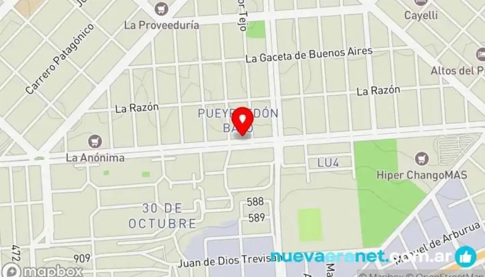 mapa de Panadería Naira Panadería en Comodoro Rivadavia