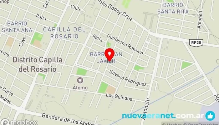 mapa de Panadería Nancy Panadería en Guaymallén