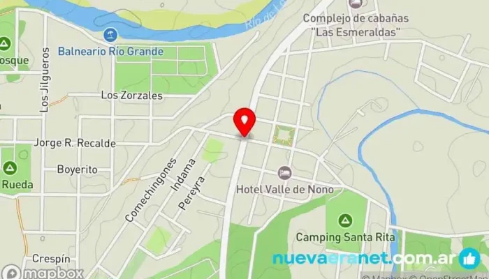 mapa de Panaderia Nievas Panadería en Nono
