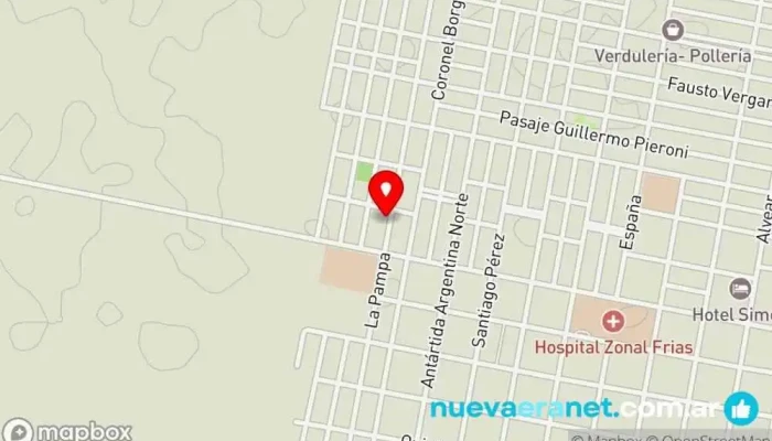 mapa de Panaderia Nina Panadería en Frías
