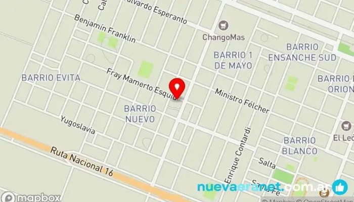 mapa de Panadería Noelia Panadería en Sáenz Peña