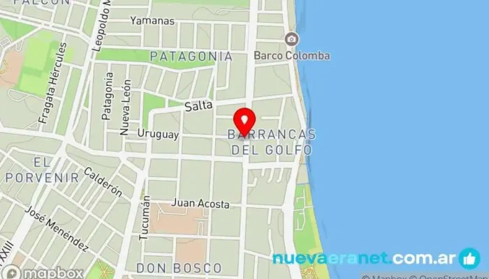 mapa de Panadería Norte ex Ruly Panadería en Puerto Madryn