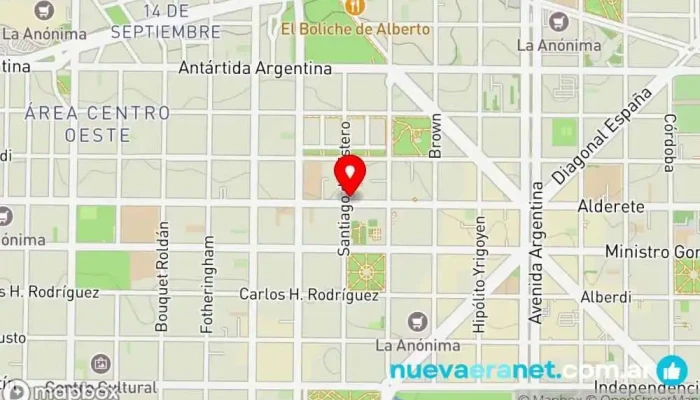 mapa de Panadería OHANA. Comida & Café Panadería en Neuquén