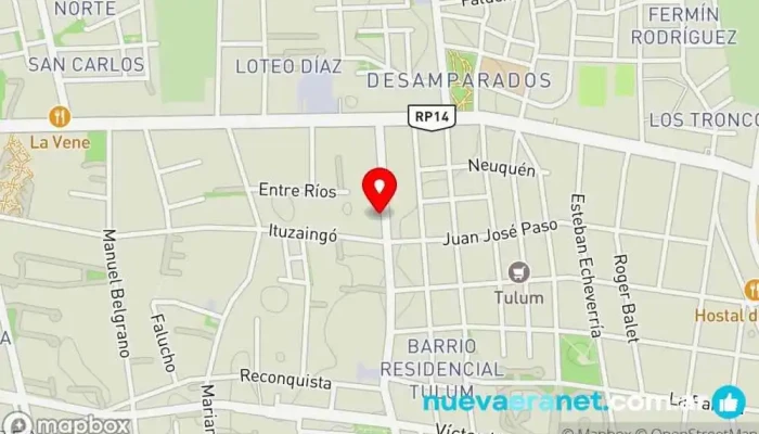 mapa de Panaderia OLGUITA Panadería en Rivadavia