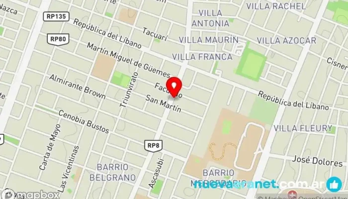 mapa de Panaderia Oliva Panadería en San Juan
