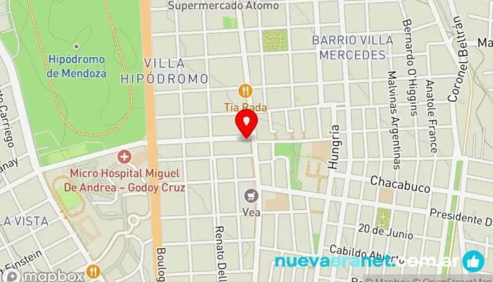 mapa de Panadería Onofre Panadería en Godoy Cruz