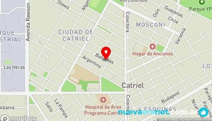 mapa de Panaderia Pal Pan Tienda de alimentación en Catriel