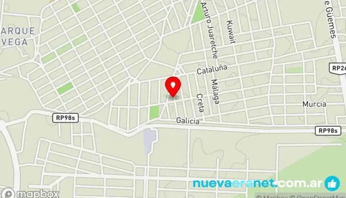 mapa de Panaderia pan de cada dia Panadería en Salta