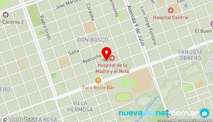 mapa de Panadería Pan de Vida - Productos Casa Pan Panadería en Formosa