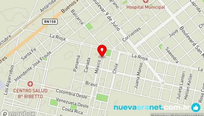 mapa de panaderia Pan del Cielo Panadería en Gral. Deheza