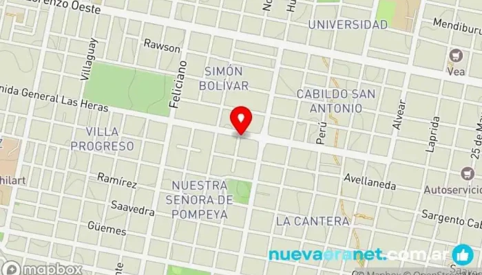 mapa de Panaderia Pan Y Pico Panadería en Concordia