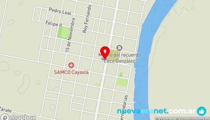 mapa de Panaderia Panadear Panadería en Cayastá