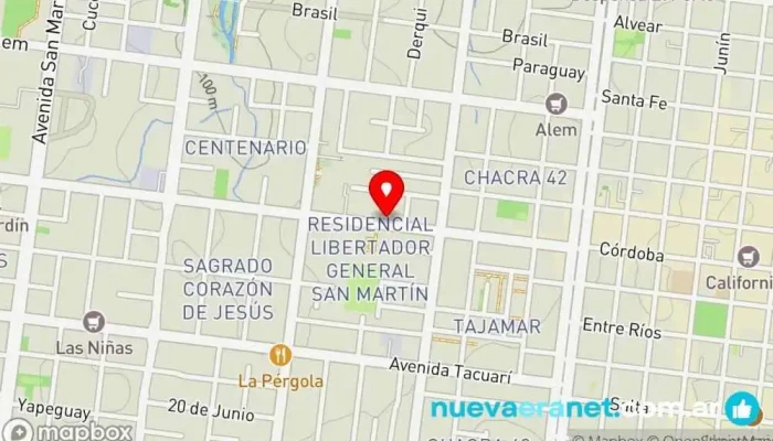mapa de Panaderia Panambi Panadería en Posadas
