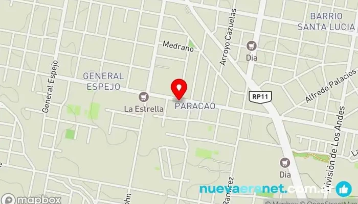 mapa de Panadería Paracao Panadería en Paraná
