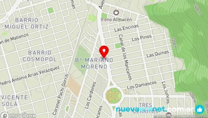 mapa de Panadería Pastelería Los Malagueños Panadería en Salta