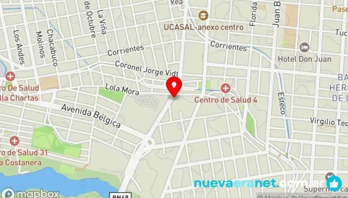 mapa de Panaderia-Pasteleria Zara Panadería en Salta
