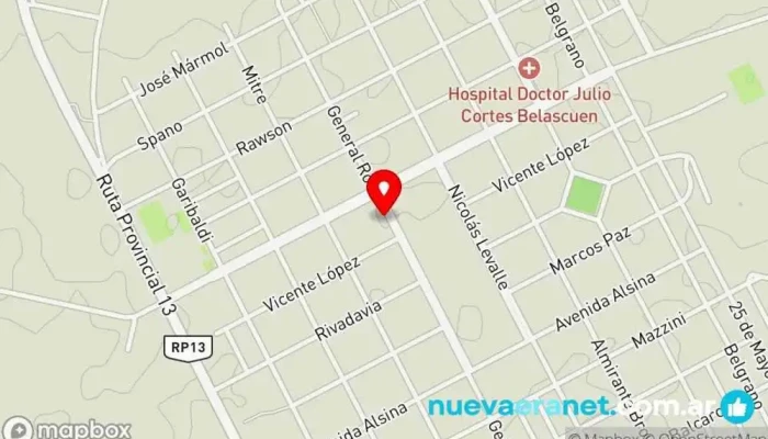 mapa de Panadería Patisserie & Bolleria Don Camilo Panadería en Carlos Pellegrini