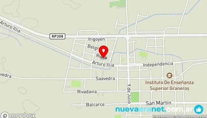 mapa de Panadería patricia gramajo Panadería en Graneros